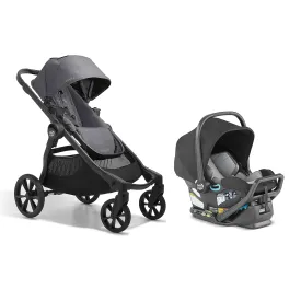 Baby Jogger City Select 2 Single-to-Double Modular Travel System Includes City GO 2 Infant Car Seat Radiant Slate