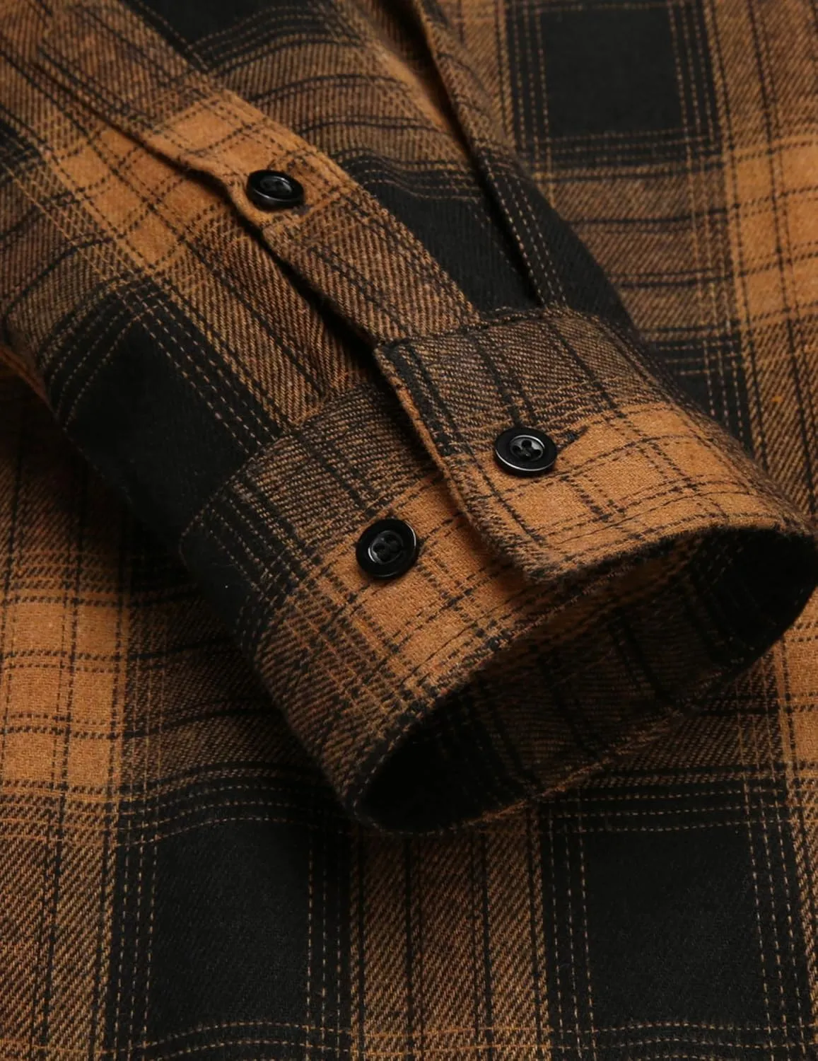 COOFANDY Men's Plaid Hoodie Flannel Shirt Jacket Long Sleeve Casual Fashion Button Shirts