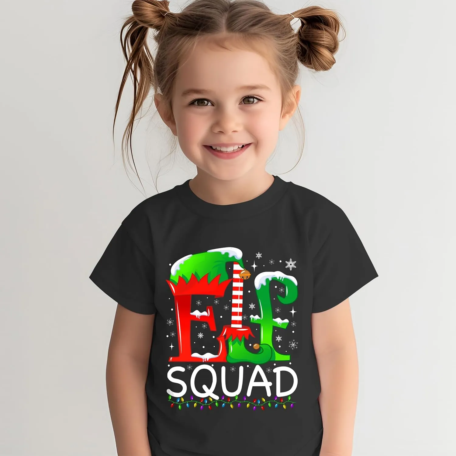 Elf Squad Christmas Family Matching Pajamas Elf X-mas Santa Group 2024 T-Shirt for Men Boys Kids Toddler Girl