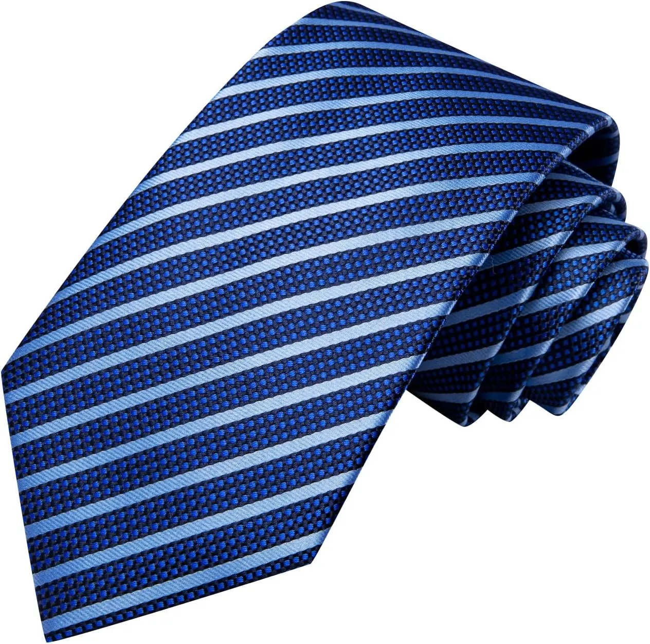 Hi-Tie Men Ties Sets Silk Stripe Paisley Necktie Pocket Square Cufflinks for Business Wedding