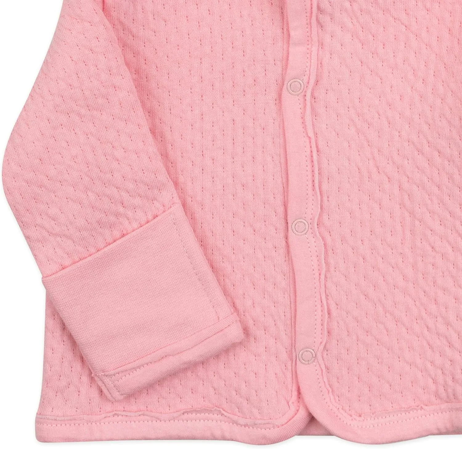 HonestBaby Matelasse Snap-Front Hoodie 100% Organic Cotton Infant Baby Boys, Girls