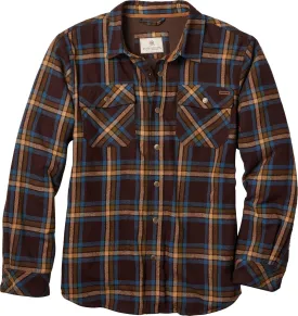 Legendary Whitetails Archer Flannel Thermal Lined Shirt Jacket for Men, Quilted Insulated Plaid Work Outerwear Coat