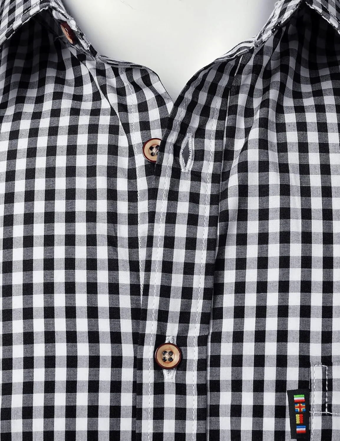 Men's Casual Plaid Button Down Shirt Cotton Short Sleeve Gingham Dress Shirts Regular Fit with Pocket
