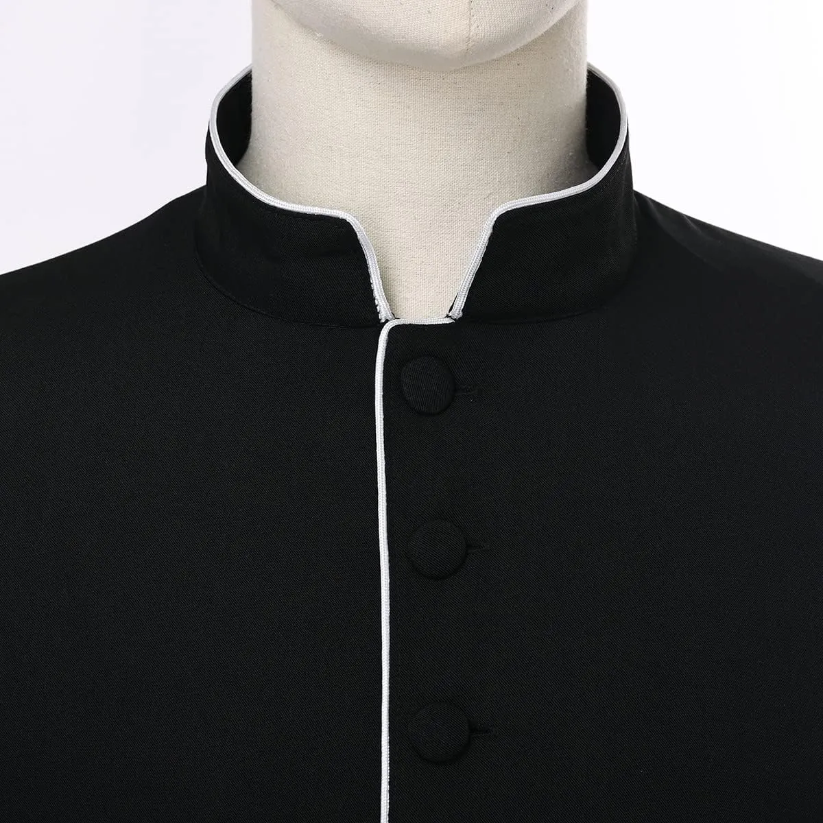 Men's Clergy Cassock Church Minister Robe Vestment for Pastor