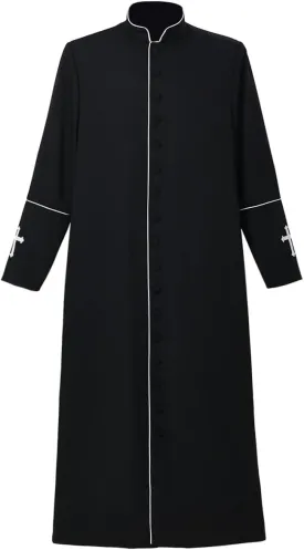 Men's Clergy Cassock Church Minister Robe Vestment for Pastor