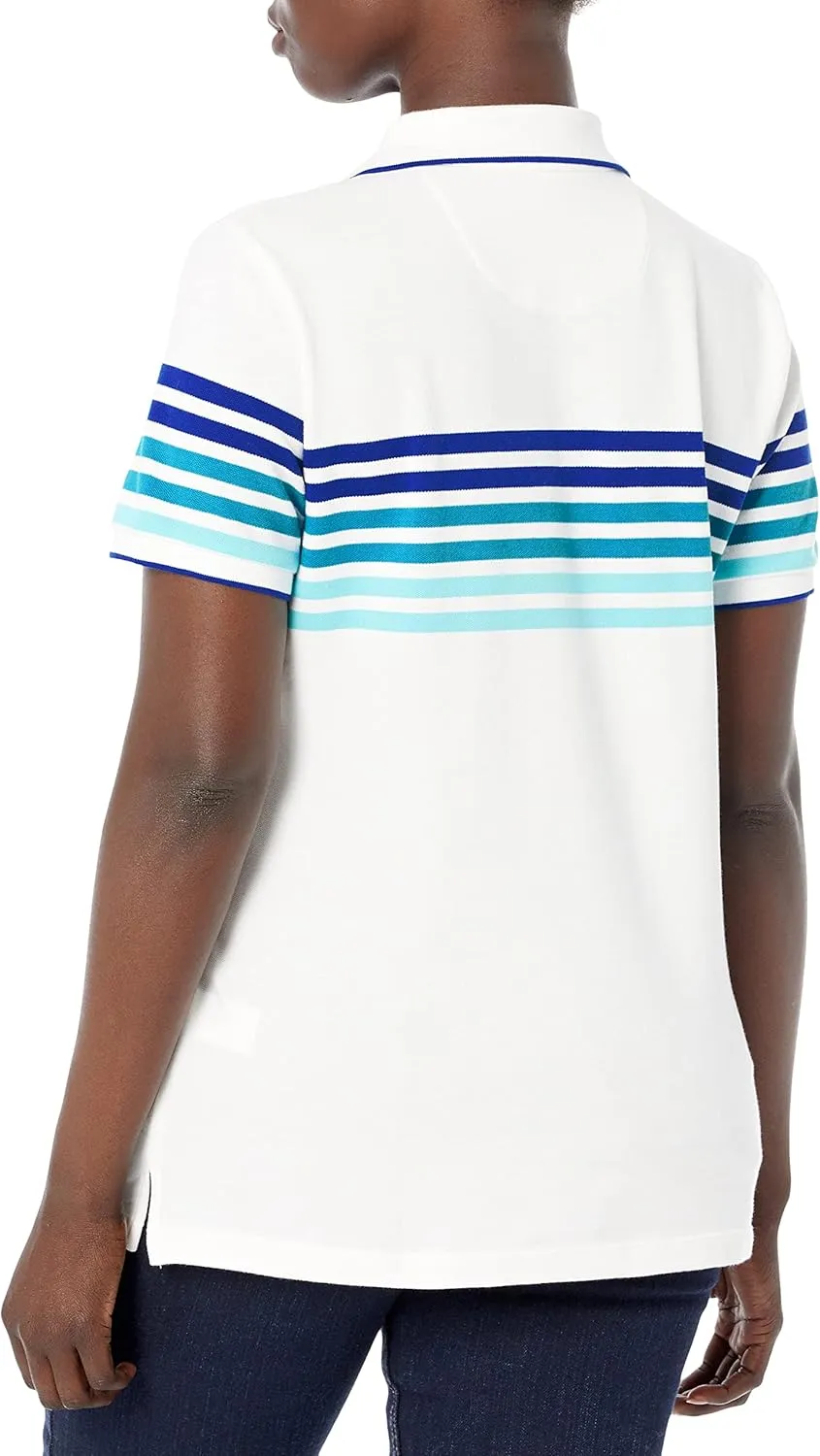 Nautica Women's Stretch Cotton Polo Shirt