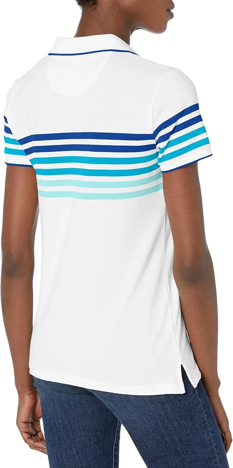 Nautica Women's Stretch Cotton Polo Shirt