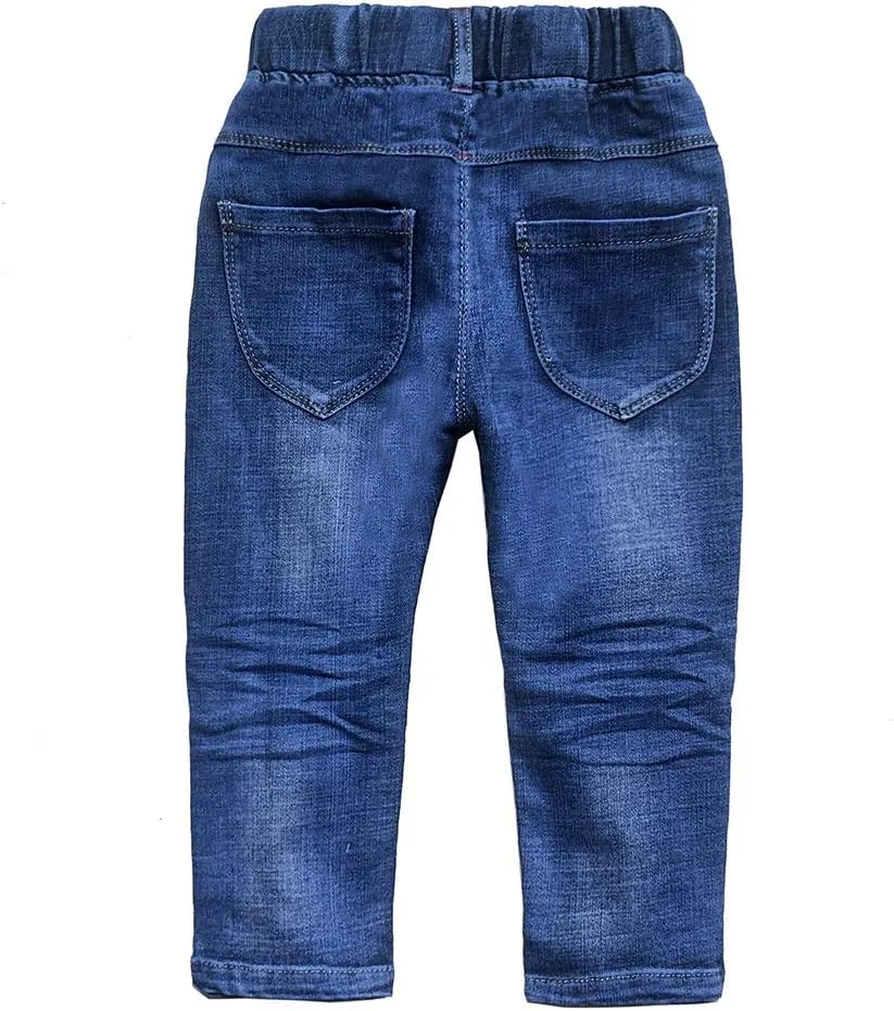 Peacolate 4-9T Infant Little Kids Girls Embroidery Jeans Denim Pants