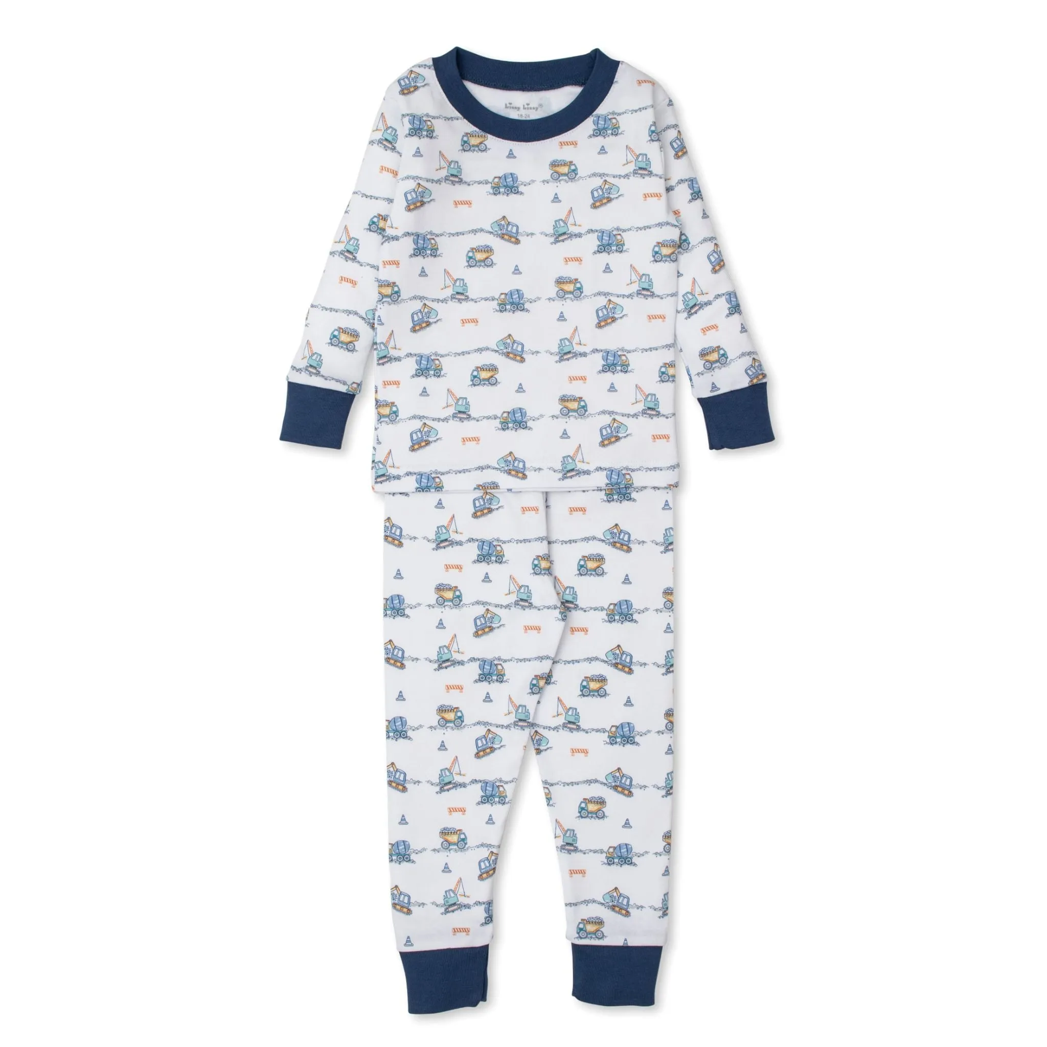 Printed Pajama Set - Construction Junction - FINAL SALE