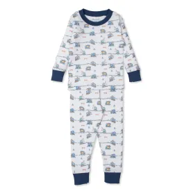 Printed Pajama Set - Construction Junction - FINAL SALE