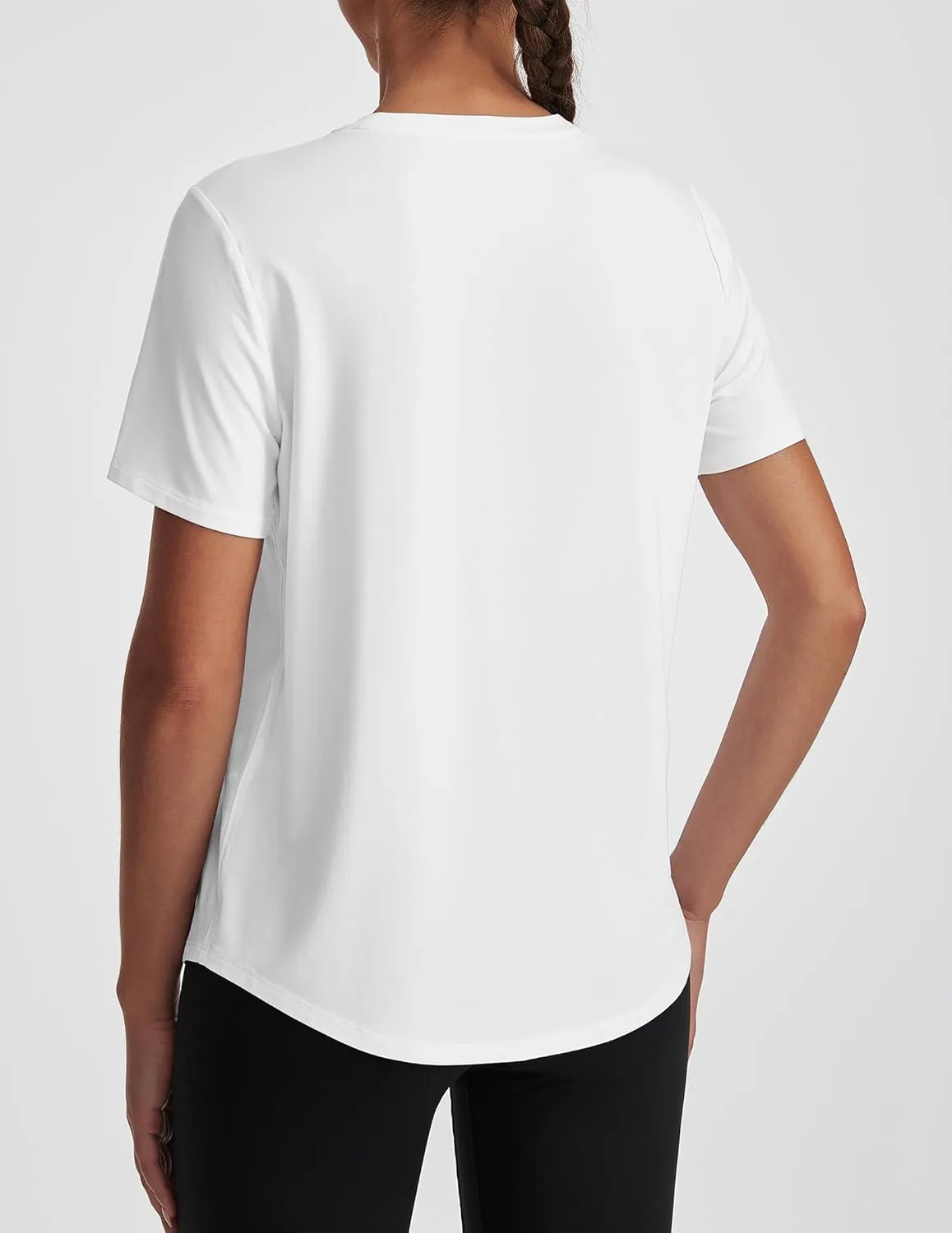 Short Sleeve Tops for Women Crew Neck T-Shirts Modal Tees Casual Loose Fit Trendy Lightweight Summer Outfits