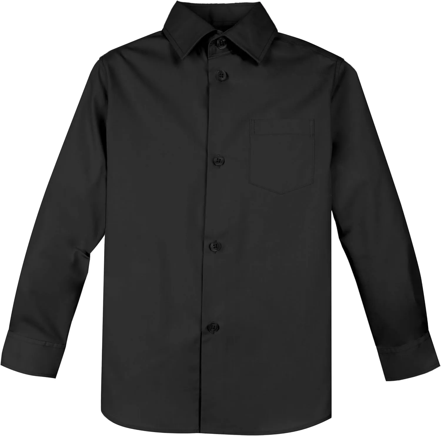 Spring Notion Boys' Long Sleeve Dress Shirt for Boys Kids Toddlers
