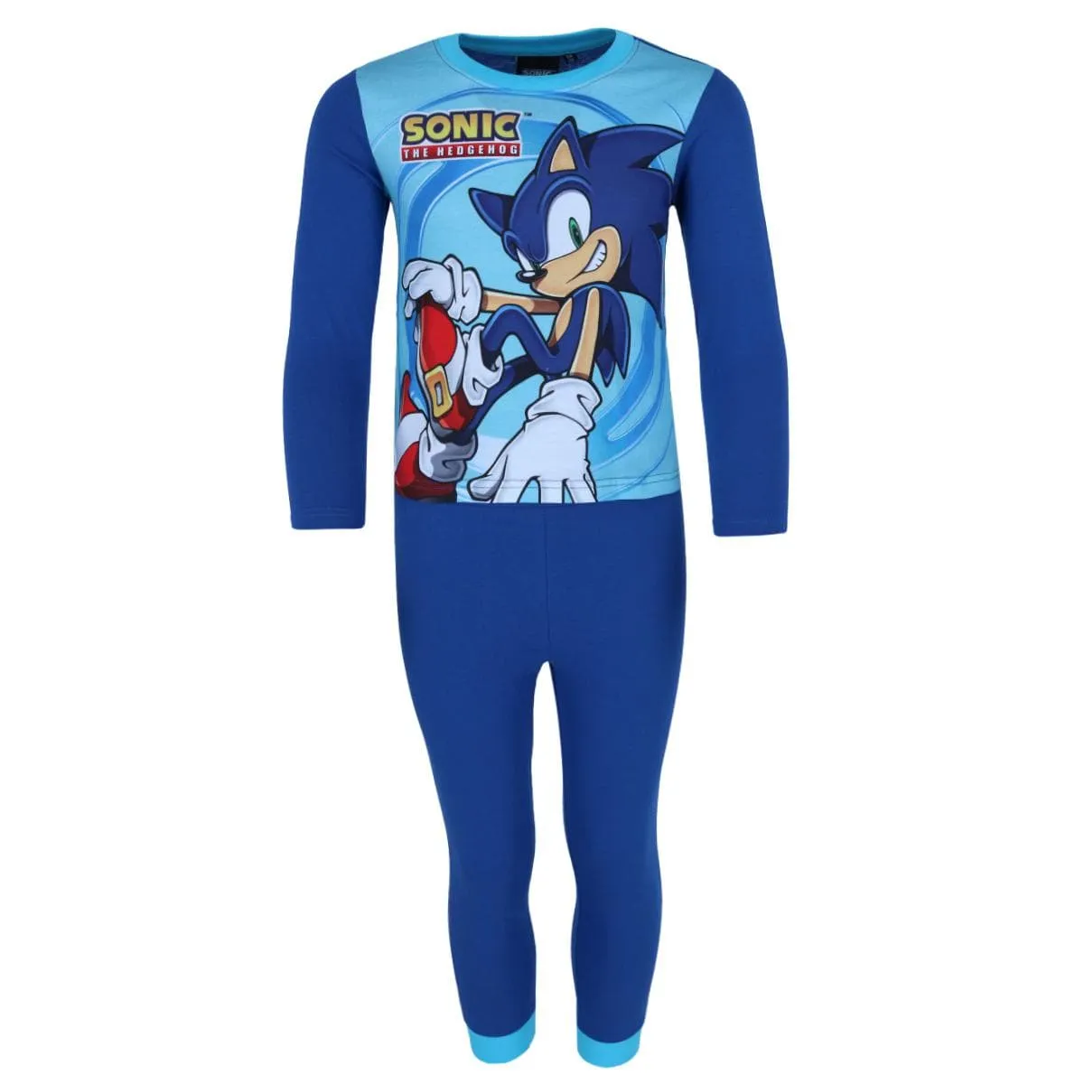 Textiel Trade Toddler Boys Sonic The Hedgehog Long Sleeve Pajama Set