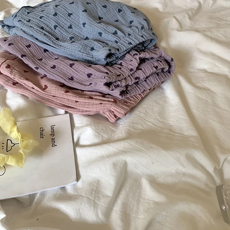 VenusFox Women's Pajamas Cotton Summer Suits with Shorts Pour Femme Home Clothes Nightwear Sleepwear Nightgown Lounge Wear