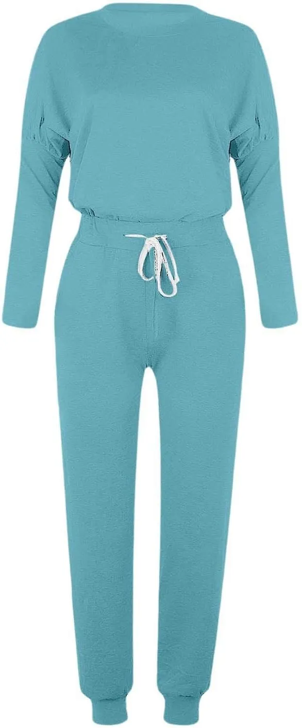 Womens Jogger Set Two Piece Lounge Set Long Sleeve Tops Jogger Sweatpants Track Sweats Suits Loungewear Pajama Sets
