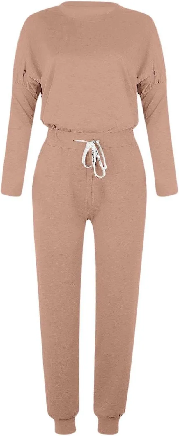 Womens Jogger Set Two Piece Lounge Set Long Sleeve Tops Jogger Sweatpants Track Sweats Suits Loungewear Pajama Sets