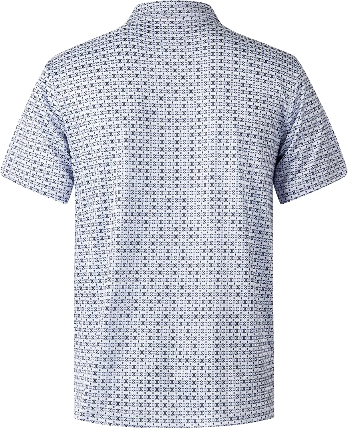 zeetoo Mens Polo Shirts Print Golf Shirts Performance Moisture Wicking Dry Fit Short Sleeve Golf Polo Shirts for Men
