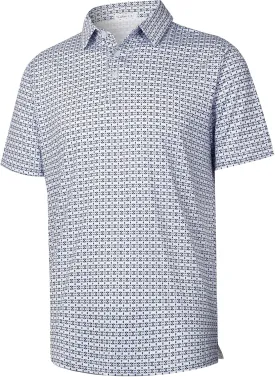 zeetoo Mens Polo Shirts Print Golf Shirts Performance Moisture Wicking Dry Fit Short Sleeve Golf Polo Shirts for Men